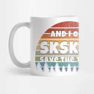 SKSKS And I OOP VSCOGRL Visco Girl Sticker Vintage Retro Beach Sunset Shades Mug